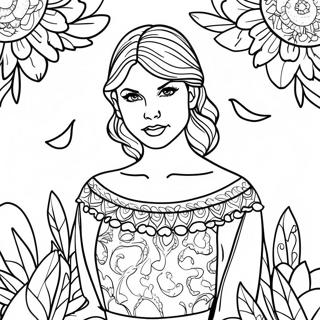 Taylor Swift Folklore Páginas Para Colorear