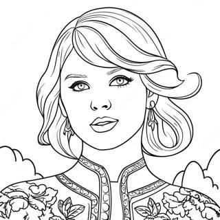 Pagina Para Colorear De Taylor Swift Folklore 13387-11110