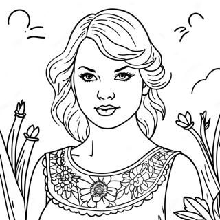 Pagina Para Colorear De Taylor Swift Folklore 13387-11112