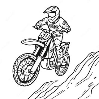 Pagina Para Colorear De Salto Extremo De Motocross 13418-11137