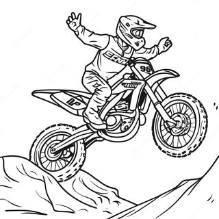 Pagina Para Colorear De Salto Extremo De Motocross 13418-11138