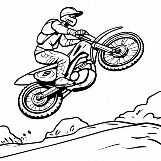 Pagina Para Colorear De Salto Extremo De Motocross 13418-11139