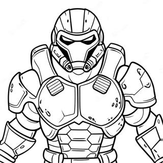 Pagina Para Colorear De Doom Slayer 13558-11240