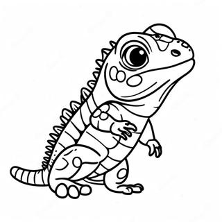 Pagina Para Colorear De Iguana Bebe Linda 13609-11284