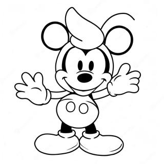 Pagina Para Colorear De Mickey Mouse Para El Dia De San Valentin 13738-11382