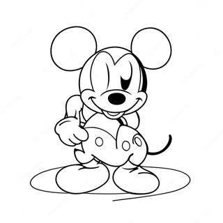 Pagina Para Colorear De Mickey Mouse Para El Dia De San Valentin 13738-11384