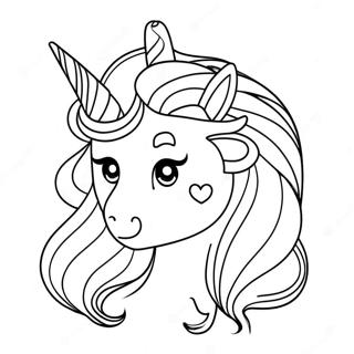 Pagina Para Colorear De Chica Unicornio 13758-11400