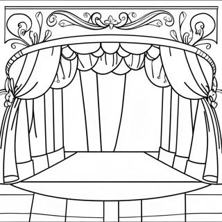 Pagina Para Colorear De Escenario De Teatro Musical 13949-11555