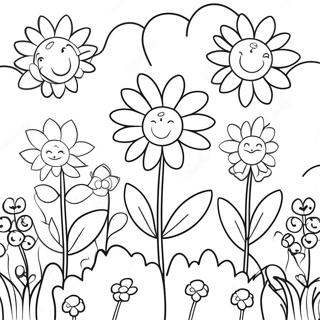 Pagina Para Colorear De Jardin De Flores Caprichoso 13969-11571