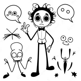 Paginas Para Colorear De Siluetas De Personajes De Tim Burton 13989-11595