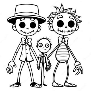 Paginas Para Colorear De Siluetas De Personajes De Tim Burton 13989-11596