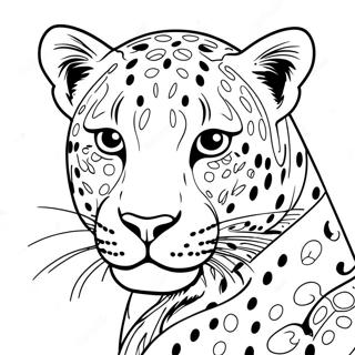 Pagina Para Colorear De Leopardo 1401-1118