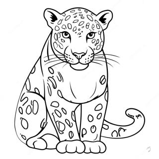 Pagina Para Colorear De Leopardo 1401-1119