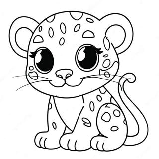 Pagina Para Colorear De Leopardo Bebe Lindo 1402-1122