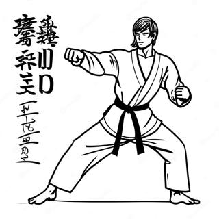 Pagina Para Colorear De Karate 14068-11655