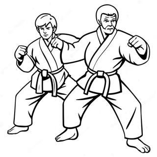 Pagina Para Colorear De Karate 14068-11656