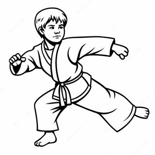 Pagina Para Colorear De Karate Kid En Accion 14069-11658