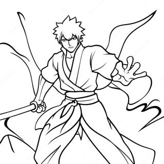 Pagina Para Colorear De Ichigo Kurosaki En Batalla 14119-11698