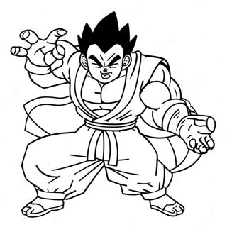 Gohan Bestia En Accion Pagina Para Colorear 14149-11721