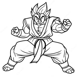 Gohan Bestia En Accion Pagina Para Colorear 14149-11722