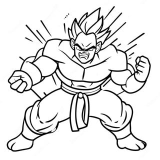 Gohan Bestia En Accion Pagina Para Colorear 14149-11723