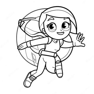 Kim Possible En Accion Pagina Para Colorear 14190-11745