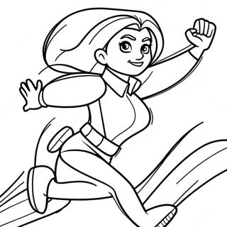 Kim Possible En Accion Pagina Para Colorear 14190-11747