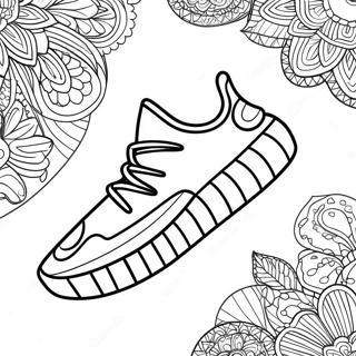 Zapato Yeezy Páginas Para Colorear