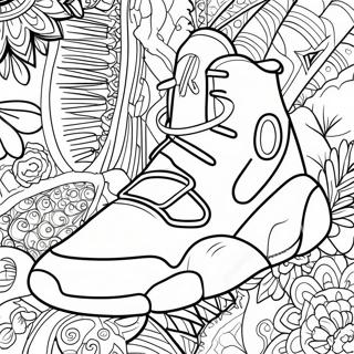 Diseno De Zapatilla Yeezy Pagina Para Colorear 14200-11753