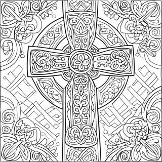 Pagina Para Colorear Cruz Celta Intrincada 14280-11817