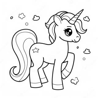 Pagina Para Colorear De Unicornio Adorable Y Lindo 14319-11848