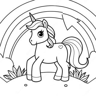 Pagina Para Colorear De Unicornio Magico Del Arcoiris 14320-11852