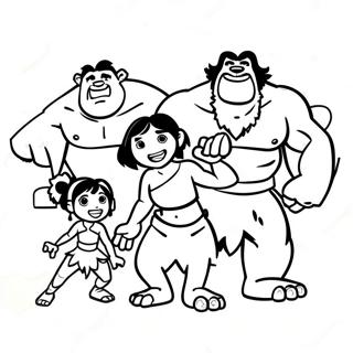 Croods Páginas Para Colorear