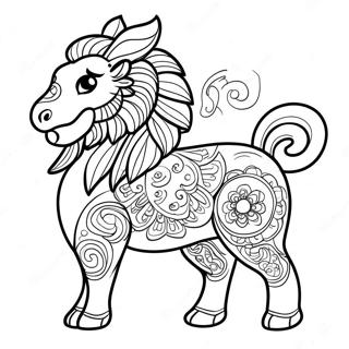 Pagina Para Colorear Del Zodiaco Chino 14399-11911