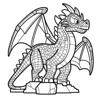 Dragón Ender Minecraft Páginas Para Colorear