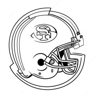 Pagina Para Colorear Del Logo De Los 49ers 1451-1158