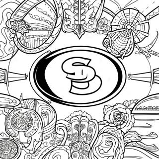 Pagina Para Colorear Del Logo De Los 49ers 1451-1160