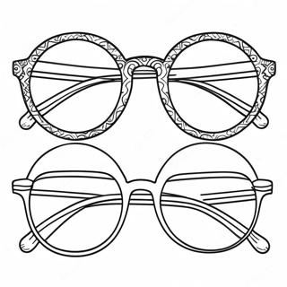 Pagina Para Colorear De Gafas 14669-12126