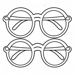 Pagina Para Colorear De Gafas Divertidas 14670-12131