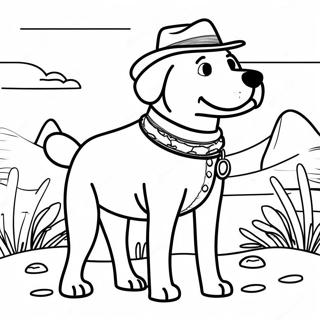 Pagina Para Colorear De Sheriff Labrador Aventurero En La Naturaleza 14800-12235