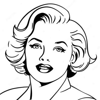 Marilyn Monroe Páginas Para Colorear