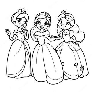 Pagina Para Colorear De Princesas De Disney Alegres Para Desear Pronta Recuperacion 15080-12473