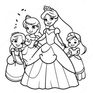 Pagina Para Colorear De Princesas De Disney Alegres Para Desear Pronta Recuperacion 15080-12474