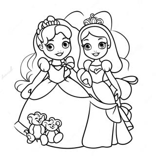 Pagina Para Colorear De Princesas De Disney Alegres Para Desear Pronta Recuperacion 15080-12643