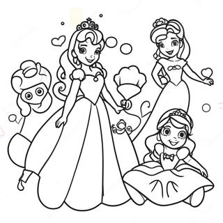 Pagina Para Colorear De Princesas De Disney Alegres Para Desear Pronta Recuperacion 15080 12644