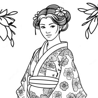 Pagina Para Colorear De Mitsuri Con Kimono Colorido 15090-12482