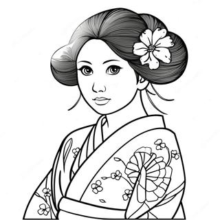 Pagina Para Colorear De Mitsuri Con Kimono Colorido 15090 12652