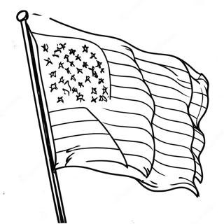 Pagina Para Colorear De La Bandera Americana 1512-1209