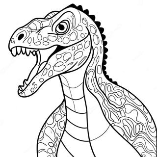 Pagina Para Colorear De Indoraptor Rugiendo 15160-12537