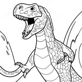 Pagina Para Colorear De Indoraptor Rugiendo 15160-12538